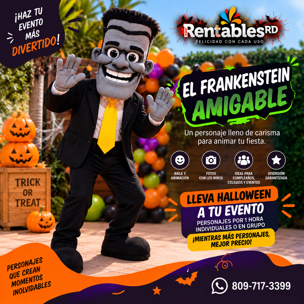 Personaje Halloween 🎃 Frankenstein