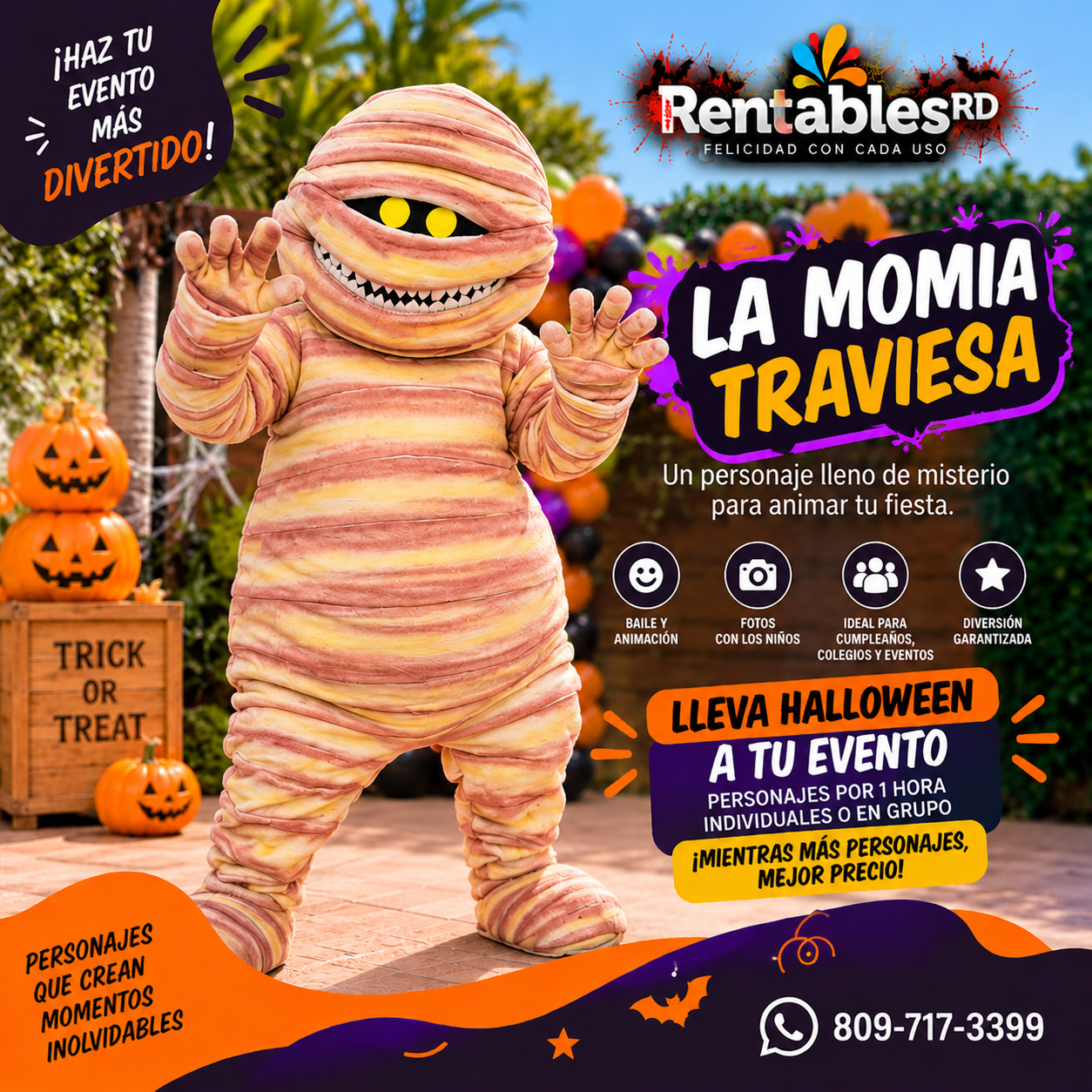 Personaje Halloween 🎃 Momia